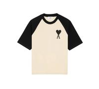 Ami Paris - T-shirt Raglan - Femme - Tops - Beige - Taille: 40 FR