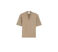 Ami Paris - Tricot Double Face Col en V - Femme - Pulls - Brun - Taille: 38 FR