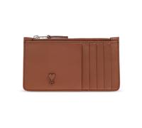 Ami Paris, unisex, Accessoires, Brun, Taille: ONE Size De Coeur Zipped Card Holder