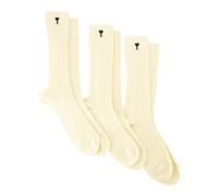 Ami Paris, unisex, Sous-vêtements, Beige, Taille: M Ami de Coeur Sock Set