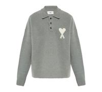 Ami Paris - V-neck Tricots - unisex - Pulls - Gris - Taille: S