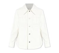 Ami Paris - Veste Boutonnée de Travail en Coton - Homme - Vestes - Blanc - Taille: L