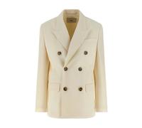 Ami Paris, Femme, Vestes, Blanc, Taille: 36 FR Vestes Blanches pour un Look Élégant