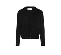Ami Paris - Cardigan en Cachemire avec Logo Brodé - Homme - Pulls - Noir - Taille: XL