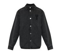 Ami Paris - Veste en jean oversize - Homme - Vestes - Noir - Taille: S
