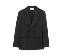 Ami Paris - Veste Grise Foncée à Double Boutonnage avec Revers Pointus - Homme - Vestes - Gris - Taille: 38 FR