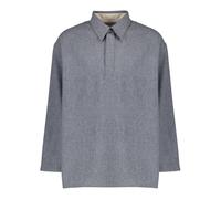 Ami Paris - Wool Polo - Homme - Tops - Gris - Taille: M