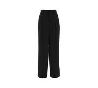 Ami Paris - Wool Wide-Leg Pant - Femme - Pantalons - Noir - Taille: 38 FR