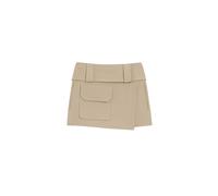 Ami Paris - Wrap Mini Skirt - Femme - Jupes - Beige - Taille: 38 FR