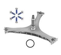 AMI PARTS Ensemble d'arbre de bride de rondelle DC97-17004B DC97-17004C DC97-17004D et boulon hexagonal pour machine à laver DC60-40137A compatible avec bras d'araignée Samsung