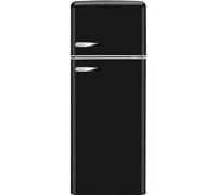 Amica Réfrigérateur rétro années 50 AR7252N - 2 portes - 245 L - Noir - A++ - Dégivrage automatique