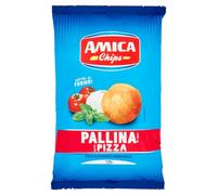 Amica Chips Pallina Lot de 5 collations de maïs avec goûts à pizza, collation salée 125 g