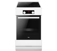 Amica Cuisinière 65 L Electrique Induction 50 cm 11 Fonctions Four SteamClean SensorTouch SoftClose - Cuisinière Induction Blanc