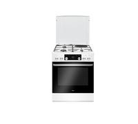 Amica - Cuisinière mixte 3 foyers gaz+1 électrique four multifonctions catalyse 77l classe a blanc acm7035rb