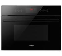 Amica EBC 841 600 S EEK: A Kompakt-Einbau-Backofen mit Mikrowelle, 44 L, Heißluft, 13 Programme, 900 W Mikrowelle, 1750 W Grill, schwarz