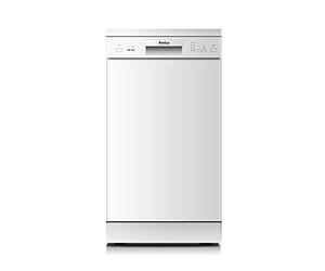 Amica GSP 14746 W Autonome 9places lave-vaisselle - Lave-vaisselles (Autonome, Blanc, Compact (45 cm), boutons, 1,5 m, 1,5 m)