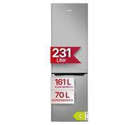Amica KGCN 387 145 E - Réfrigérateur-congélateur - Réfrigérateur-congélateur - 170 cm de haut - Total NoFrost - Aspect acier inoxydable - Ligne VitControl Plus efficacité énergétique C
