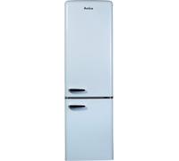 Amica KGCR 387 100 L, Réfrigérateur/congélateur combiné au design rétro, 181 cm de hauteur, Baby Blue,