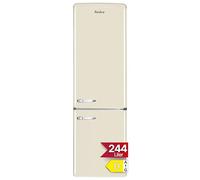 Amica KGCR 387 101 B Retro Réfrigérateur-congélateur, 181 cm de haut, 55 cm de large, 244 l autonome, beige