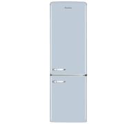 Amica KGCR 387 Réfrigérateur/Congélateur rétro 100 l/Bleu clair / 181 cm (H) x 55 cm (l) x 62 cm (P) / Design rétro/Réfrigérateur avec congélateur