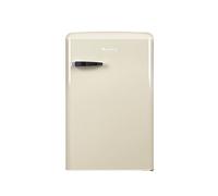 Amica KSR 361 160 B Retro Standkühlschrank mit Gefrierfach, 55 cm breit, 108 L, coffee cream
