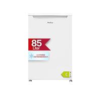 Amica Mini Congélateur 84,5 x 55 x 56 cm Capacité utile 85 L Congélateur 4 étoiles avec tiroirs Butée de porte interchangeable AGS 3211 W - Congélateur blanc