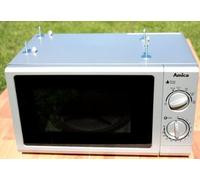 Amica MW 13152 SI - Four micro-ondes monofonction - pose libre - 17 litres - 700 Watt - argent