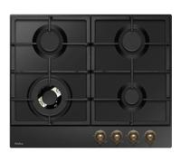Table de cuisson à gaz - AMICA - 4 foyers - 9,9 x 59 x 52 - PGA6101ApCb RETRO - Noir