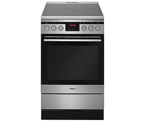Amica SHI 11588 E Cuisinière électrique/A / 0,99 kWh / 66 L/boutons escamotables/acier inoxydable