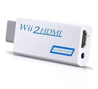 AmiCera Adaptateur Wii HDMI vers HDMI pour téléviseur, Full HD 720/1080P, audio 3,5 mm, compatible avec TV, moniteur et projecteur, prend en charge NTSC 480i 480p PAL 576i 720p 1080p