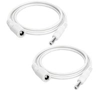 AmiCera Lot de 2 câbles d'extension CC, 5,5 x 2,1 mm pour caméra de vidéosurveillance compatible avec Tapo Camera Tp Link, bande lumineuse LED, enregistreur DVR/NVR, câble d'alimentation durable 12 V