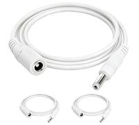AmiCera Lot de 3 câbles d'extension CC, 5,5 x 2,1 mm pour caméra de vidéosurveillance compatible avec Tapo Camera Tp Link, bande lumineuse LED, enregistreur DVR/NVR, câble d'alimentation durable 12 V