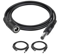 AmiCera Lot de 3 câbles d'extension CC, 5,5 x 2,1 mm pour caméra de vidéosurveillance compatible avec Tapo Camera Tp Link, bande lumineuse LED, enregistreur DVR/NVR, câble d'alimentation durable 12 V