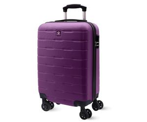 AMICHI Valise Bagage à Main 55 x 40 x 20 cm | Valise de Cabine légère Rigide avec 4 roulettes | Bagage de Bord adapté pour Avion Ryanair et Plus Encore, Lilas, s, Valise Bagage à Main 55 x 40 x 20 cm