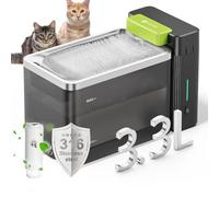 Amicura A3 Lite Fontaine a Eau Chat Technologie d'ultrafiltration,Grand réservoir de 3.3L, Bol en Acier Inoxydable SUS316, Silencieuse ≤ 25 DB, 100% étanche/sans Danger