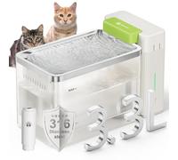 Amicura A3 Lite Fontaine a Eau Chat Technologie d'ultrafiltration,Grand réservoir de 3.3L, Bol en Acier Inoxydable SUS316, Silencieuse ≤ 25 DB, 100% étanche/sans Danger