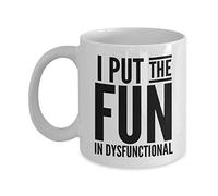 Amie Folle, J'Ai Mis Du Fun Dans Dysfonctionnel Tasses Drôle Tasse Céramique Tasse À Café 330Ml Pour Lait Homme Famille