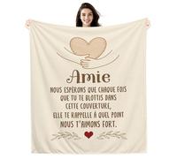 Amie Nous Espérons Que Chaque Fois que Tu te blottis Dans Cette Couverture elle Te Rappelle à Quel Point Nous t’aimons Couvertures pour Amie Cadeau d'anniversaire Cadeau de Noël Cadeau d'amitié