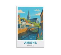 Amiens Affiche de voyage vintage France 20 x 30 cm
