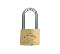 Amig - Cadenas à clé à arc long | Laiton et arc en acier | Largeur : 30 mm | Cadenas de sécurité avec deux clés | Pour extérieur et intérieur