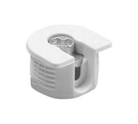 AMIG - 22194 | Support caché fixation étagères 40 | M6 - Ø20 x 12,5 mm | Plastique | Blanc