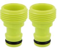 Amig - Adaptateur Mâle Pour Union De Robinet Avec Tuyau,3/4'',Connexion Rapide Et Facile Pour Les Tuyaux D'Eau,Union Filetée,Plastique Abs,Vert Pistache R03 (Lot de 2)