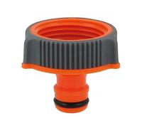 Amig - Adaptateur Pour Robinet De Tuyau 1" | Raccord Rapide Et Facile Pour Tuyaux D'Eau | Résistant Au Gel Et Aux Uv | Plastique Abs Et Caoutchouc | Orange Et Gris
