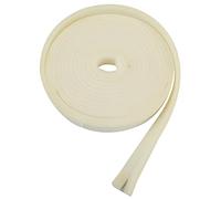 Amig Bas de porte adhésif en mousse pour portes d’entrée et de passage et fenêtres à battants et coulissantes - 2 baguettes de 5 m - 12 x 6 mm - Blanc - Ruban isolant pour éviter les courants d’air