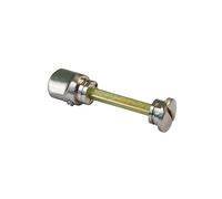 Amig - Béquille en Zamak avec Plaque | Idéale pour Portes Intérieures et Extérieures | Design Moderne et Antidérapant | Déverrouillage Extérieur | 90 mm x 21 mm, Laitoné Verni