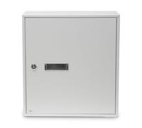 Amig - Collecte de cartes blanches en acier pour intérieur pour murs ou verges - 40 x 36 x 10 cm avec bouche de 5 x 31,5 cm | Facile à installer, avec vis, tirefonds et clé