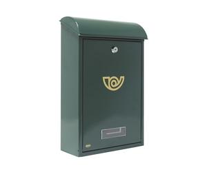 Amig - Boîte aux Lettres Extérieure en Acier pour Lettres Modèle 2 | Vis Incluses | Confidentialité et Sécurité avec Serrure | Résistant et Durable | Vert | 40x25x10 cm | Métal