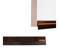 Amig - Boudin de porte d'entrée ou de passage | Boudin adhésif à superposer | Brosse en PVC semi-rigide | 1 m | Bronze | Aluminium