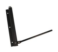 Amig - Boulon à ressort en aluminium avec bras en acier inoxydable Mod. 200 | 190 x 180 mm | Régulation de la puissance de fermeture des portes légères | Maximum 40 kg | Finition noire mate