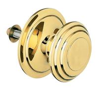 Amig - Bouton de porte | Fabriqué en laiton | Poignée : Ø76 mm | Or | Solide | Résistant au frottement, à la rouille et à la corrosion